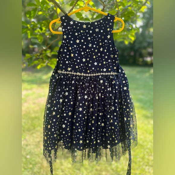 Pippa & Julie Other - Pippa & Julie Midnight Blue Dress with Gold Stars | Christmas & New Years | 3T